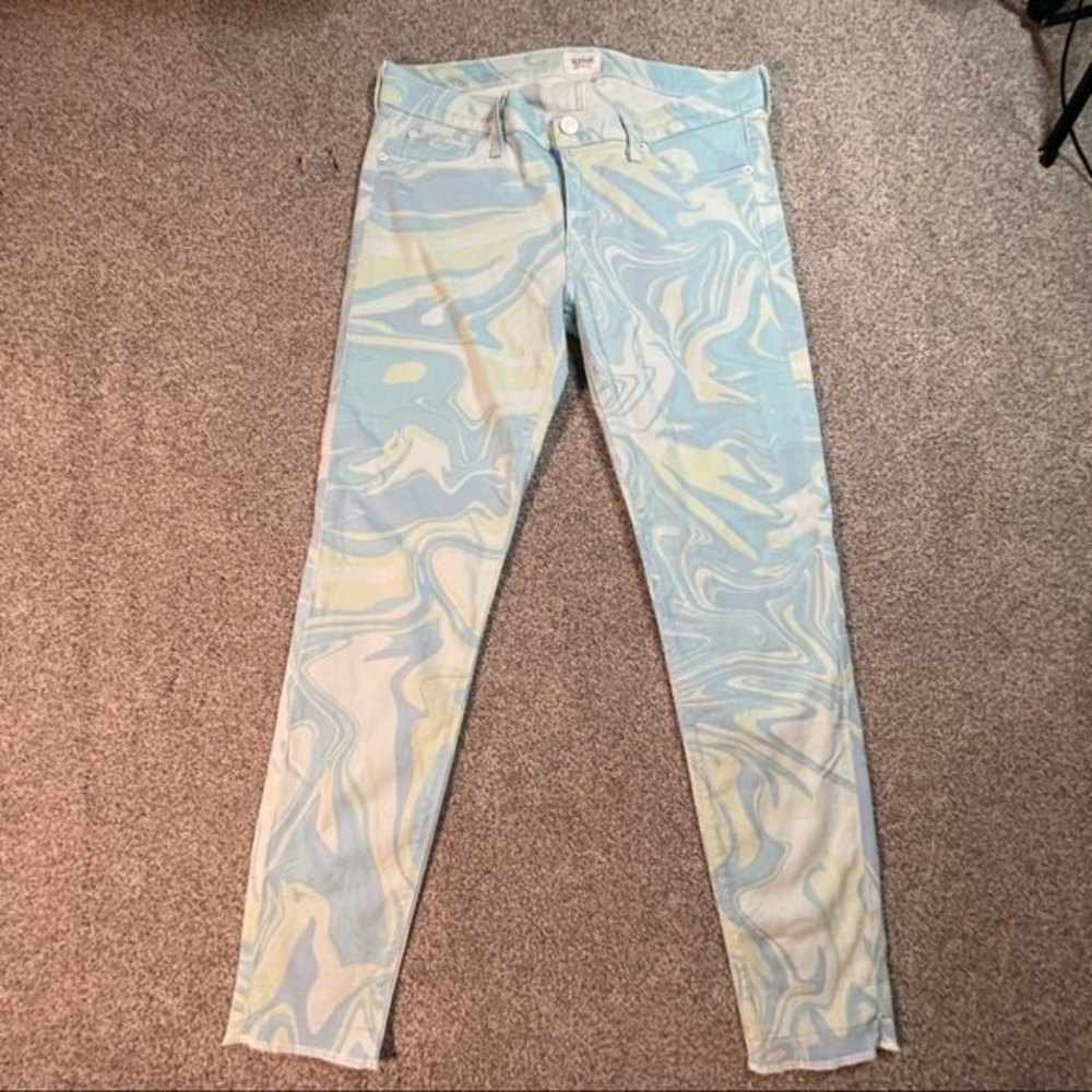 Hudson Harkin Crop Jeans Pastel Marble Size 28